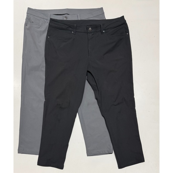 Lululemon Mens ABC Commuter Pants Grey Black 36x27 LM5AQQS